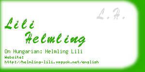 lili helmling business card
